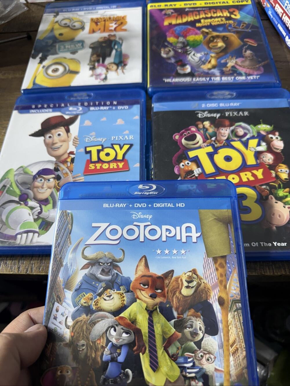 5 Blu-Ray DVD Lot #8 As Shown All In Working Order